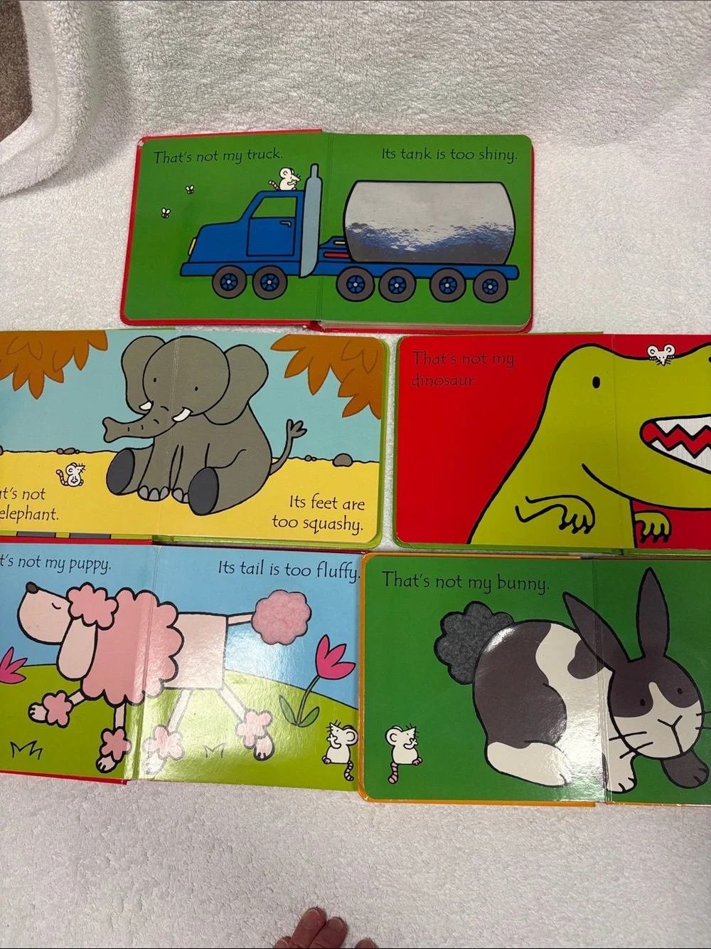 UsBorne Touchy-Feely that’s not my dinosaur truck bunny puppy board books